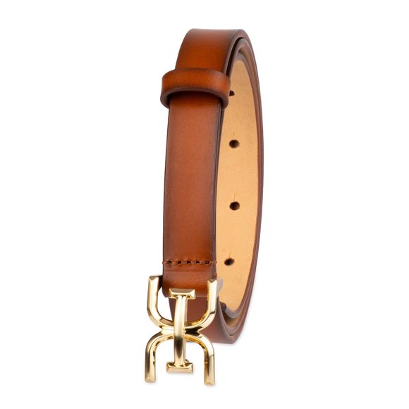 Women's Double-e Logo Sliding Loop Belt, Tan, Medium🙀 - Picture 2 of 6